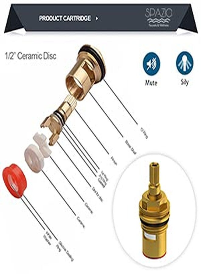 SPAZIO Pulse SmartBuy Brass Sink Cock/Sink Faucet with Flexible Swivel Spout - Flxo Play (with 360 Degree Flexible Silicon Hose & Single Flow Pattern) Hot/Cold Water Tap with Wall Flange - Black - Image 5